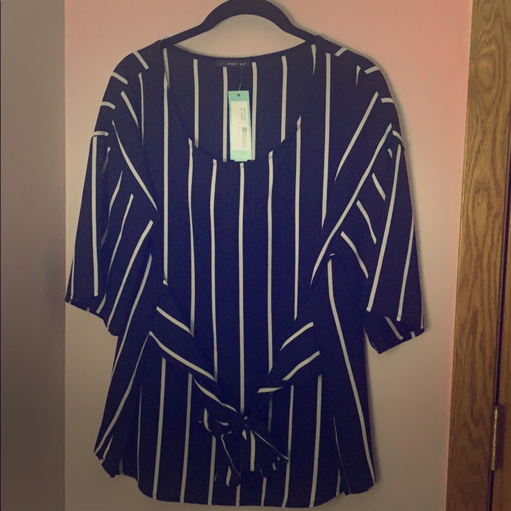 Julianne Tie Front Blouse